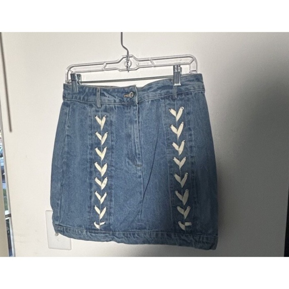 Jean Mini Skirt Size M (0585)